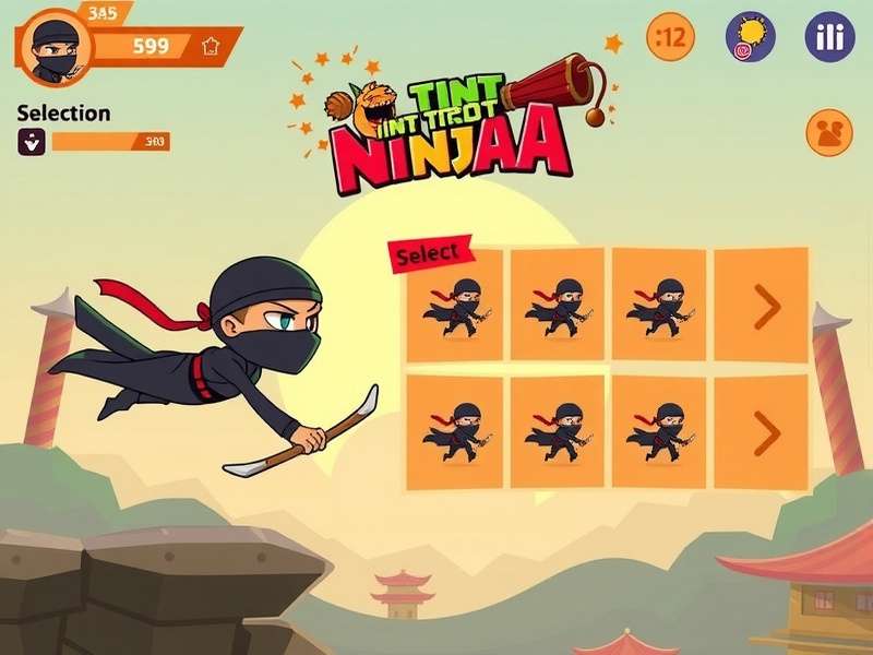 Tint Trot Ninja visual showcase demonstrating the game's art style