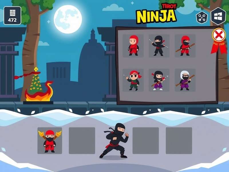 Tint Trot Ninja gameplay screenshot showing character in action